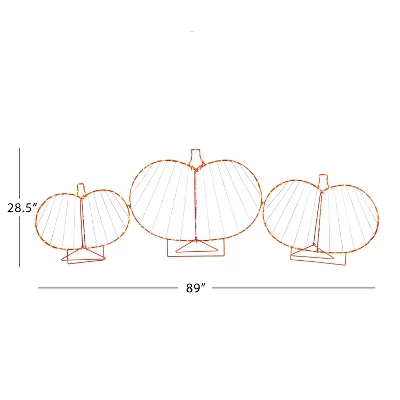 Mr Halloween Outdoor Pumpkins Lightshow Halloween Decoration - Orange - 28.5" 6 Mr Halloween Outdoor Pumpkins Lightshow Halloween Decoration - Orange - 28.5" - Image 4