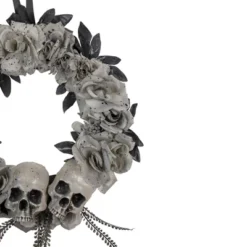 Northlight Double Skull And Gray Roses Halloween Wreath, 16-Inch, Unlit 8 Northlight Double Skull And Gray Roses Halloween Wreath, 16-Inch, Unlit -Halloween Decoration Store GUEST 0c48446c 21f9 493e 9611 5b7b1c4251ee