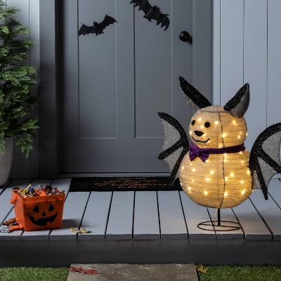 LED Collapsible Bat Halloween Novelty Sculpture Light - Hyde & EEK! Boutique™ 3 LED Collapsible Bat Halloween Novelty Sculpture Light - Hyde & EEK! Boutique™