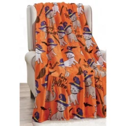 Super Spooky And Comfy Microplush Halloween Throws (50" X 60") -Halloween Decoration Store GUEST 109d1ff4 e28f 4b34 8400 7d611c8b9edd