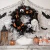 Northlight Orange Ornaments And Ghost Halloween Pine Wreath, 24-Inch, Unlit -Halloween Decoration Store GUEST 146e12ae 1bbc 49db ae77 5ea253050731