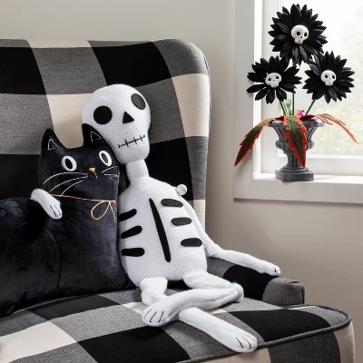 38" Falloween Knit Skeleton Halloween Decorative Figurine - Hyde & EEK! Boutique™ 3 38" Falloween Knit Skeleton Halloween Decorative Figurine - Hyde & EEK! Boutique™