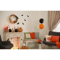 16"x16" Halloween 'Happy Haunting' Square Throw Pillow - E By Design 13 16"x16" Halloween 'Happy Haunting' Square Throw Pillow - E By Design -Halloween Decoration Store GUEST 1ed8f5e9 3745 4bd2 ac67 193dc60a58ee