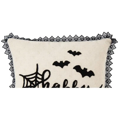 C&F Home 18" X 18" Happy Halloween Embroidered Bats And Spiderweb Throw Pillow 3 C&F Home 18" X 18" Happy Halloween Embroidered Bats And Spiderweb Throw Pillow