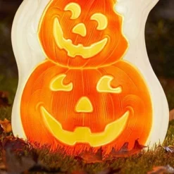 Union Products 56480 60-Watt Light Up Ghost And Pumpkin Halloween Outdoor Garden Statue Decoration Made From Blow-Molded Plastic, White/Orange 9 Union Products 56480 60-Watt Light Up Ghost And Pumpkin Halloween Outdoor Garden Statue Decoration Made From Blow-Molded Plastic, White/Orange -Halloween Decoration Store GUEST 27f70d9c aa51 40d8 9e4d 42eac6b1ba13