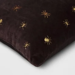 Beaded And Embroidered Spider Cotton Velvet Square Halloween Throw Pillow Gold/Black - Threshold™ -Halloween Decoration Store GUEST 2b3b603a 16ed 417e a8bc d6b134d5b717