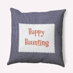16"x16" Halloween 'Happy Haunting' Square Throw Pillow - E By Design 17 16"x16" Halloween 'Happy Haunting' Square Throw Pillow - E By Design -Halloween Decoration Store GUEST 337e0f31 5527 4f23 8206 afc5215672e9