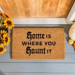 Evergreen 16 X 28 Halloween Greeting Coir Mat, Home Is Where You Haunt It For Indoor And Outdoor Decor -Halloween Decoration Store GUEST 34693d26 ddeb 421f 9d42 ea258026bbae