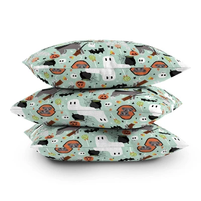 16"x16" Pet Friendly Pitbull Halloween Costumes Square Throw Pillow Green - Deny Designs 5 16"x16" Pet Friendly Pitbull Halloween Costumes Square Throw Pillow Green - Deny Designs - Image 3