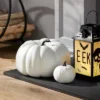 14" Painted Pumpkin Warm White Halloween Decorative Sculpture - Hyde & EEK! Boutique™ -Halloween Decoration Store GUEST 3b2a5f29 ecc8 4098 85f5 cbac1fa0d33d