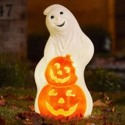 Union Products 56480 60-Watt Light Up Ghost And Pumpkin Halloween Outdoor Garden Statue Decoration Made From Blow-Molded Plastic, White/Orange 8 Union Products 56480 60-Watt Light Up Ghost And Pumpkin Halloween Outdoor Garden Statue Decoration Made From Blow-Molded Plastic, White/Orange -Halloween Decoration Store GUEST 3d4ed366 15d5 4e15 ab95 f7754f28d3d0