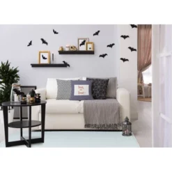 16"x16" Halloween Trick Or Treat Ticking Square Throw Pillow - E By Design -Halloween Decoration Store GUEST 43f2cf78 c271 487b bb85 d7049a131c50