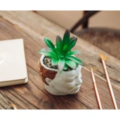 Silver Buffalo Halloween Michael Myers 3-Inch Ceramic Mini Planter With Artificial Succulent -Halloween Decoration Store GUEST 450ec386 2f37 4814 8bfe fe1ac1a5ab49