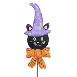 Halloween Cats In Hats Set/3 Stakes - Three Garden Stakes 20.25 Inches - Witch Hats - F22080 - Metal - Black -Halloween Decoration Store GUEST 486264a2 9997 4660 804f a9ea3f8a4c20