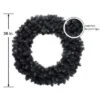 Northlight 36" Black Colorado Spruce Artificial Halloween Wreath - Unlit -Halloween Decoration Store GUEST 4c8f124b 6ff5 4683 a165 ffdfa7fed134