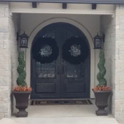 Northlight 36" Black Colorado Spruce Artificial Halloween Wreath - Unlit -Halloween Decoration Store GUEST 5600c736 a08a 4a04 aa8b 0fc468969751