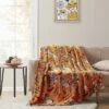 Kate Aurora Oversized Halloween Orange Spooky Cats & Broomstick Ultra Soft & Plush Accent Throw Blanket - 50 In. W X 70 In. L -Halloween Decoration Store GUEST 5e1313ef c4c4 4653 a495 3296883561b4