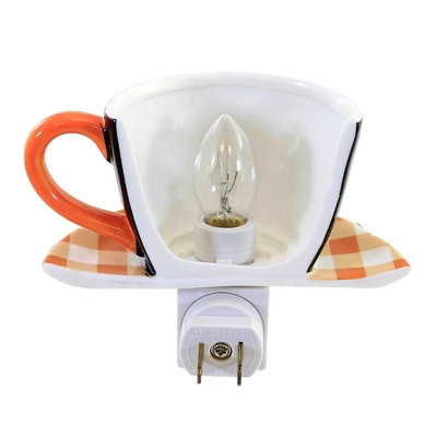 Halloween 3.75" Haunted House Teacup Nightlight Ghost Spooky - Nightlights 3 Halloween 3.75" Haunted House Teacup Nightlight Ghost Spooky - Nightlights