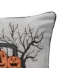 C&F Home 18" X 18" Spooky Time Embellished Throw Halloween Pillow With Light-Up LED -Halloween Decoration Store GUEST 66a8a760 4a55 4528 abbd e3032c7fe84c