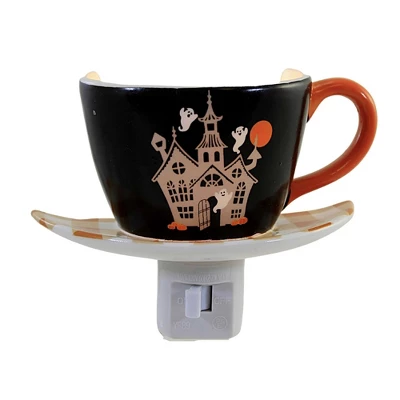 Halloween 3.75" Haunted House Teacup Nightlight Ghost Spooky - Nightlights 4 Halloween 3.75" Haunted House Teacup Nightlight Ghost Spooky - Nightlights - Image 2