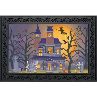 Briarwood Lane Haunted House Party Halloween Doormat Full Moon Indoor / Outdoor 30" X 18" 3 Briarwood Lane Haunted House Party Halloween Doormat Full Moon Indoor / Outdoor 30" X 18"