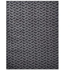 Kate Aurora Ultra Soft & Plush Gray & Black Spooky Halloween Bats Accent Throw Blanket - 50 In. W X 70 In. L -Halloween Decoration Store GUEST 6acddcaa 75f7 42ad bb3f d3ef3529de0d