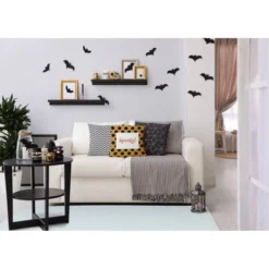 16"x16" Halloween 'Spooky' Dots Square Throw Pillow - E By Design -Halloween Decoration Store GUEST 6d108bad 5df9 4679 90c6 4a324002f712