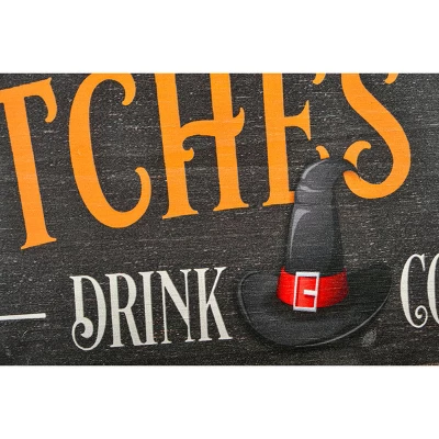 National Tree Company 24" Halloween "Witches Brew" Wood Wall Sign 4 National Tree Company 24" Halloween "Witches Brew" Wood Wall Sign - Image 2