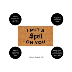 Evergreen 16 X 28 Halloween Greeting Coir Mat, I Put A Spell On You For Indoor And Outdoor Decor -Halloween Decoration Store GUEST 783ffdcc 91d2 452e a0e3 5aa7d6b74e6e