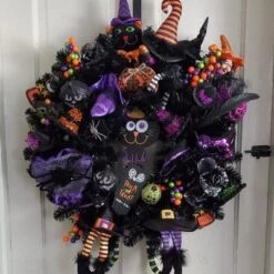 Northlight 24" Black Colorado Spruce Artificial Halloween Wreath, 24-Inch, Unlit -Halloween Decoration Store GUEST 7be92a52 25a7 4e86 852a 88ea92f4c9ab