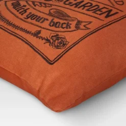 Embroidered Ghosts In The Garden Square Halloween Throw Pillow Orange - Threshold™ -Halloween Decoration Store GUEST 7fe9c97e 060c 4581 9e56 b04dbdf350b5