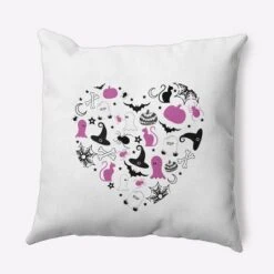 16"x16" Halloween Heart Square Throw Pillow - E By Design -Halloween Decoration Store GUEST 80374880 474d 48a5 8bd8 464a9682bc9d