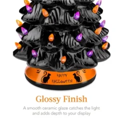 Best Choice Products 15in Pre-Lit Ceramic Tabletop Halloween Tree, Holiday Decoration W/ Orange & Purple Bulb Lights -Halloween Decoration Store GUEST 809ac267 e218 4d93 b471 fac68e750918