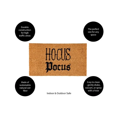 Evergreen 16 X 28 Halloween Greeting Coir Mat, Hocus Pocus For Indoor And Outdoor Decor 9 Evergreen 16 X 28 Halloween Greeting Coir Mat, Hocus Pocus For Indoor And Outdoor Decor - Image 8
