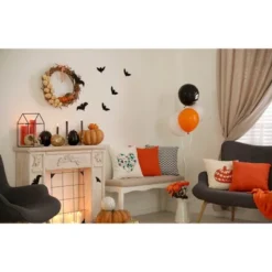 16"x16" Halloween Heart Square Throw Pillow - E By Design -Halloween Decoration Store GUEST 839134fc 8e10 4a3e b7b6 d49ff217206e