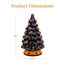 Best Choice Products 15in Pre-Lit Ceramic Tabletop Halloween Tree, Holiday Decoration W/ Orange & Purple Bulb Lights -Halloween Decoration Store GUEST 85c9db0a dc82 460b 9871 24d68b8b2632