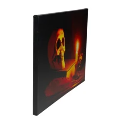 Northlight 15.75" Halloween Prelit LED Antique Candle And Skull Canvas Wall Art - Black/Orange -Halloween Decoration Store GUEST 923d8330 442d 49eb b4a3 2203c2d0b95f