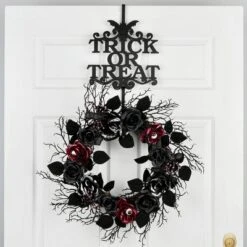 National Tree Company 19" Halloween “Trick Or Treat" Wreath Hanger -Halloween Decoration Store GUEST 957292f5 c3d2 49a3 b232 b86c5d54eb03