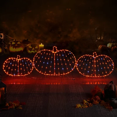 Mr Halloween Outdoor Pumpkins Lightshow Halloween Decoration - Orange - 28.5" 3 Mr Halloween Outdoor Pumpkins Lightshow Halloween Decoration - Orange - 28.5"