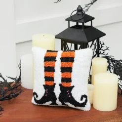 C&F Home 8" X 8" Witch Shoes Halloween Hooked Throw Pillow -Halloween Decoration Store GUEST ad901a6a b0da 4231 b1f0 39ce22e7b056