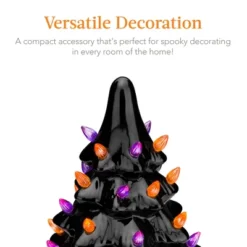 Best Choice Products 15in Pre-Lit Ceramic Tabletop Halloween Tree, Holiday Decoration W/ Orange & Purple Bulb Lights -Halloween Decoration Store GUEST aeeaf391 9ee7 41f0 9905 5a5aab1559c5