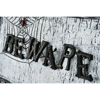 National Tree Company 18" Animated Halloween Door Sign, Sound Activated 5 National Tree Company 18" Animated Halloween Door Sign, Sound Activated - Image 3