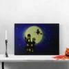 Northlight Fiber Optic And LED Lighted Witch In The Moon Halloween Canvas Wall Art 12" X 15.75" -Halloween Decoration Store GUEST b0c46ea5 411a 422a af5a 93ec54ce026b