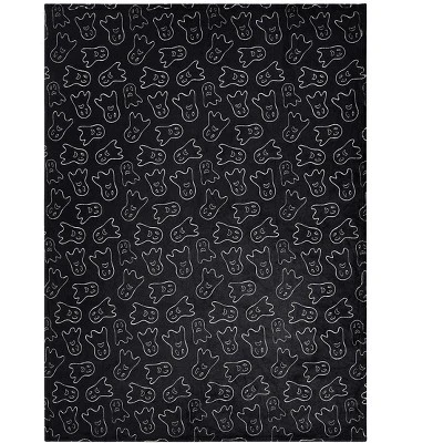 Kate Aurora Scary Halloween Ghosts Black & White Oversized Accent Throw Blanket - 50 In. X 70 In. 4 Kate Aurora Scary Halloween Ghosts Black & White Oversized Accent Throw Blanket - 50 In. X 70 In. - Image 2