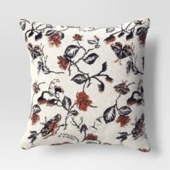Halloween Botanical Woven Cotton Square Halloween Throw Pillow - Threshold™ -Halloween Decoration Store GUEST be04e6a6 d434 47e5 b52d 33da947da4b0