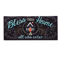 Evergreen Indoor Outdoor Doormat Bundle Set Of 5 - Frame And 4 Welcome Seasonal Inserts Halloween Christmas Thanksgiving Bless This Home -Halloween Decoration Store GUEST c4aedcd1 19c7 4c56 b1b8 8f6ab6ea316a