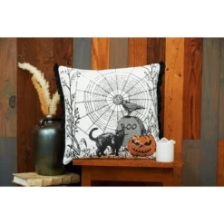 C&F Home 18" X 18" Jol Boo Spider Web Halloween Printed Throw Pillow -Halloween Decoration Store GUEST cb20f54e 43db 404f 8a82 5962d607a260