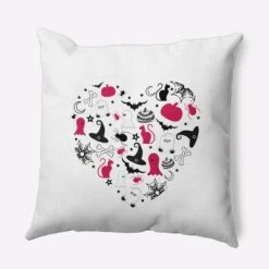 16"x16" Halloween Heart Square Throw Pillow - E By Design -Halloween Decoration Store GUEST cea41b2c 1a29 4f22 bb1f 7bb756458b5f