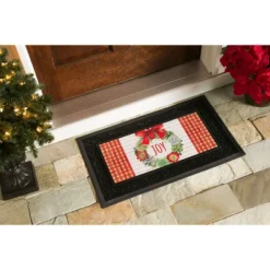 Evergreen Indoor Outdoor Doormat Bundle Set Of 5 - Frame And 4 Welcome Seasonal Inserts Santa Ho Ho Ho Halloween Thanksgiving -Halloween Decoration Store GUEST db4f330e 65bf 42bf ade1 f15711296a0d