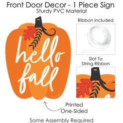Big Dot Of Happiness Fall Pumpkin - Hanging Porch Halloween Or Thanksgiving Party Outdoor Decorations - Front Door Decor - 1 Piece Sign -Halloween Decoration Store GUEST df8b243b b396 4ecd b966 621c1724db4e